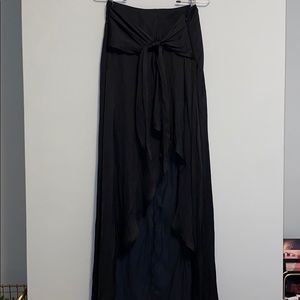 Express Black High Low Maxi Skirt